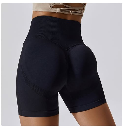 BREEHER Women High Waist Hip Lift Quick Dry Shorts