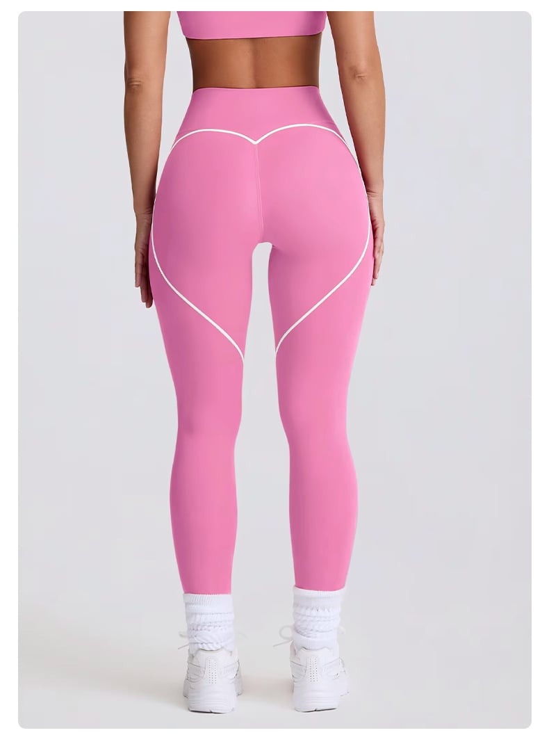 Love Peach Seamless Tight Hip-Lifting Yoga Leggings