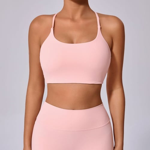 BREEHER Cross Straps Quick Drying Sports Bras