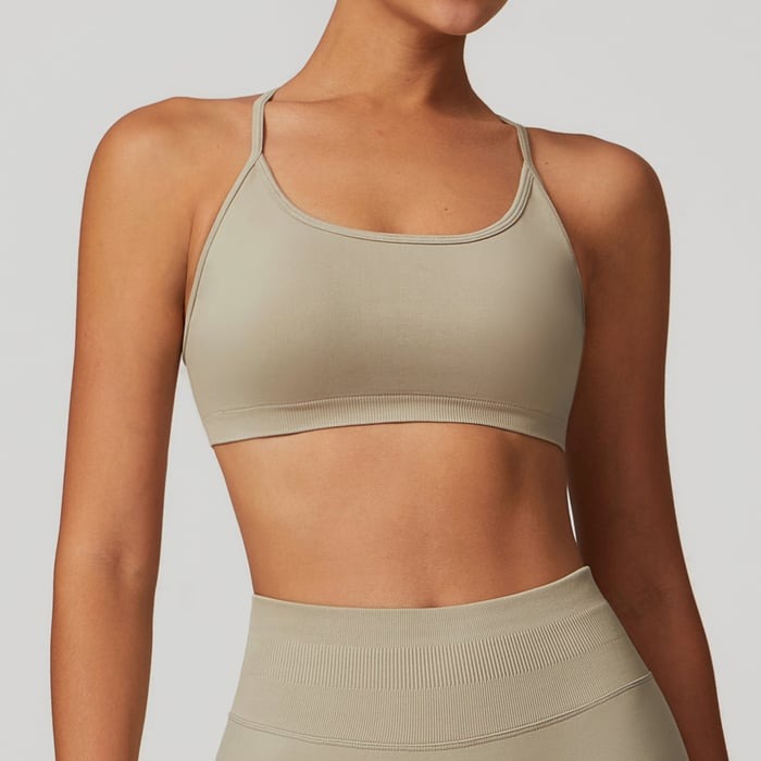 BREEHER Cross Straps Back Quick Drying Sports Bras