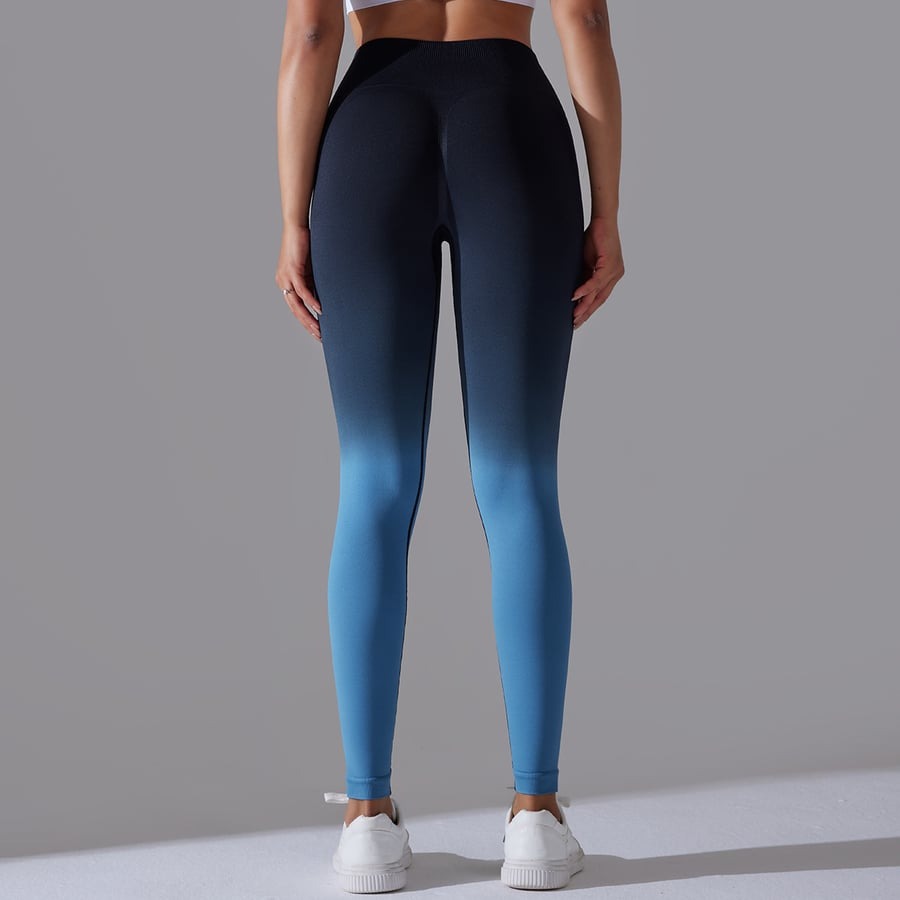 Gradient Color Quick Drying Hip Lifting Leggings