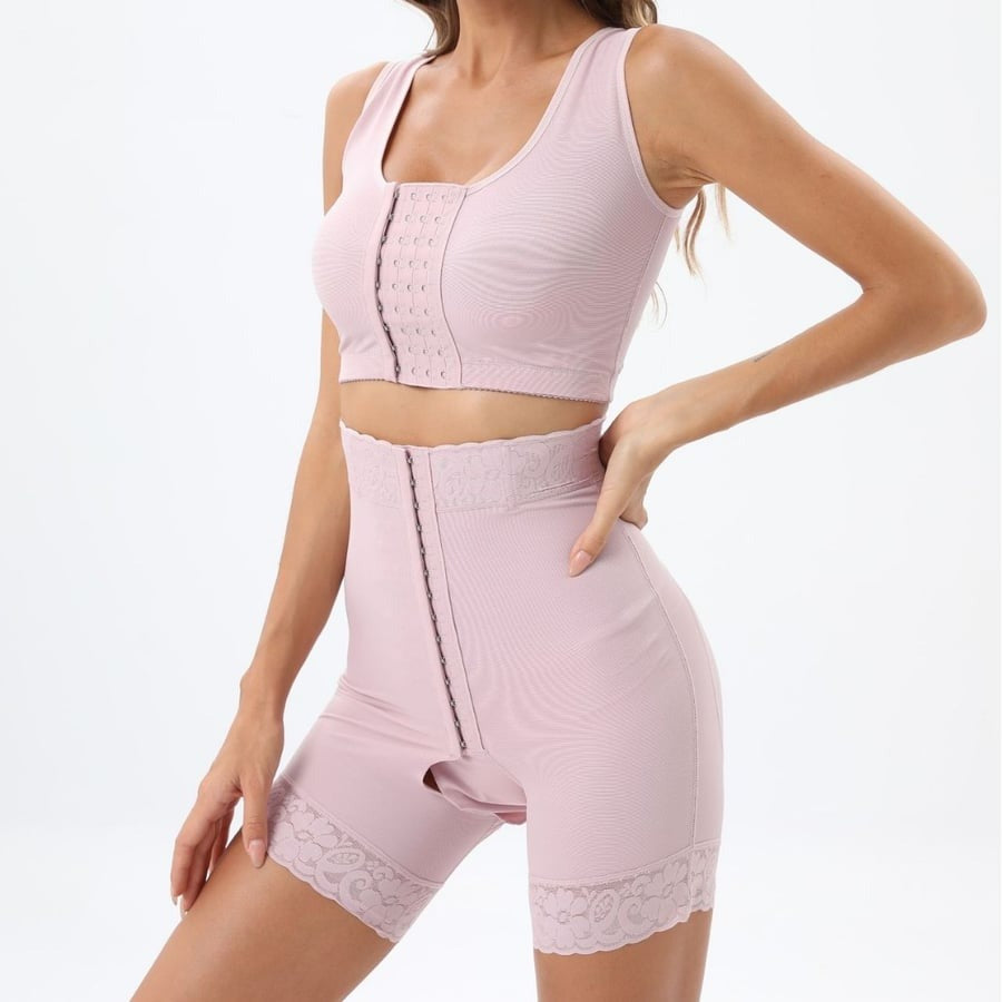 Tummy Control High-Waisted Hook Eyes Booty Lift Shaper Shorts