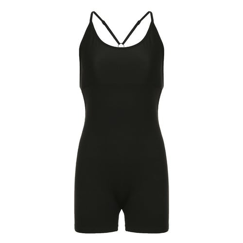 Sexy Cross Hollow Backless Yoga Jumpsuit Romper