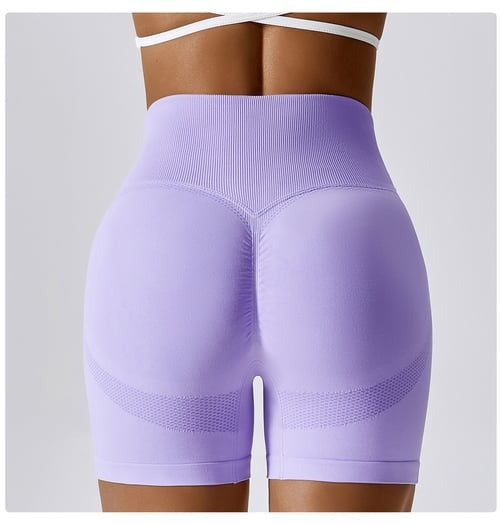 BREEHER Women High Waist Hip Lift Quick Dry Shorts