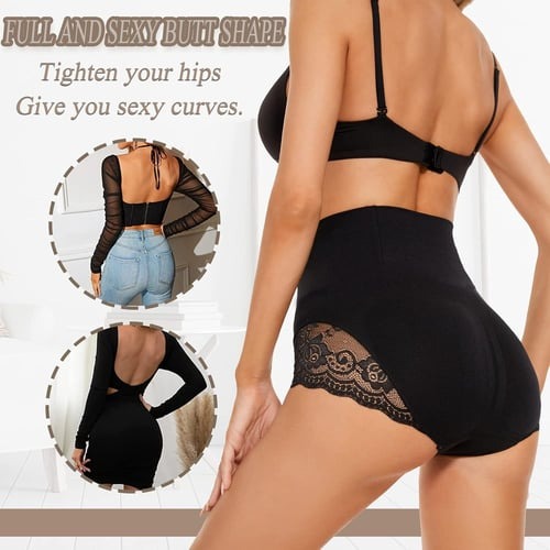 Lace High Waisted Sculpting Tummy Control Butt Lifter Shorts