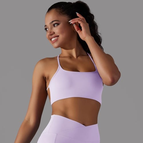 BREEHER Sexy Backless Strappy Sports Bras