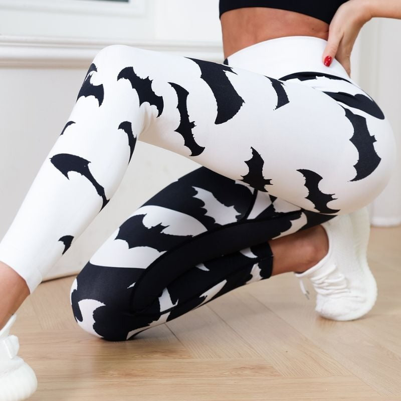 BREEHER High Waist Print Yoga Pant Leggings