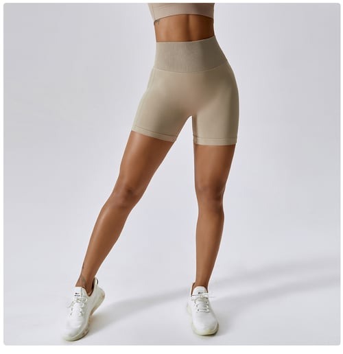 BREEHER Women High Waist Hip Lift Quick Dry Shorts