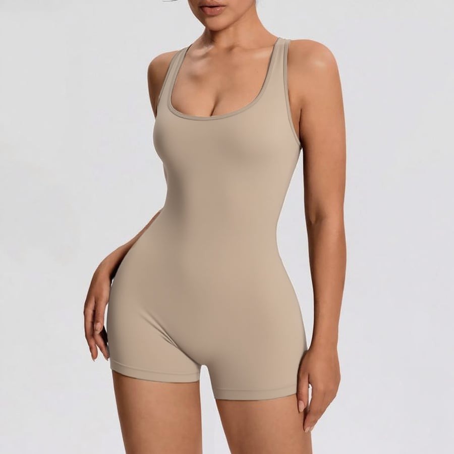 Crisscross Backless Seamless Yoga Jumpsuit