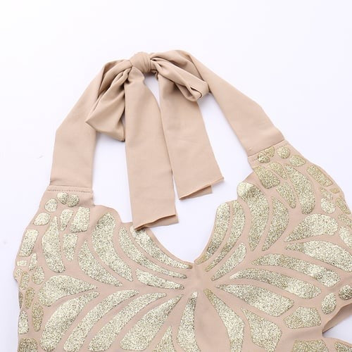 Butterfly Print V-Neck Halter Camisole Top