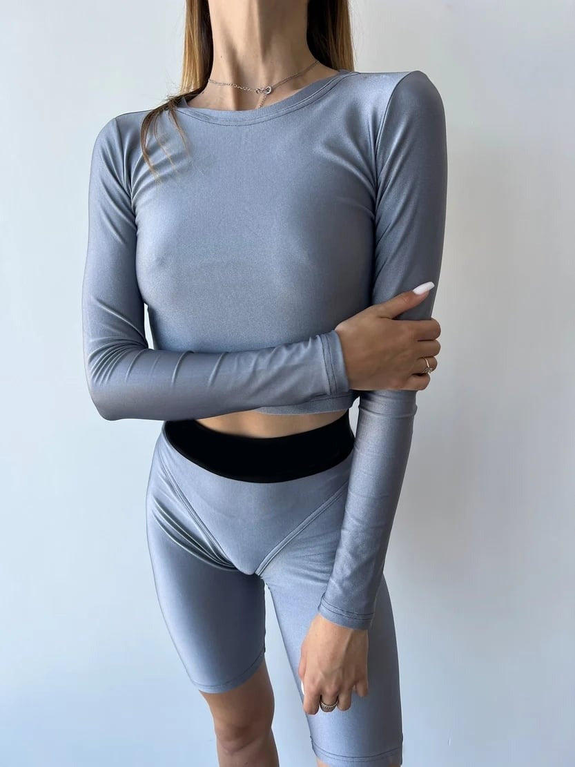 Sexy Solid Color Stitching Hip Lift Yoga Shorts