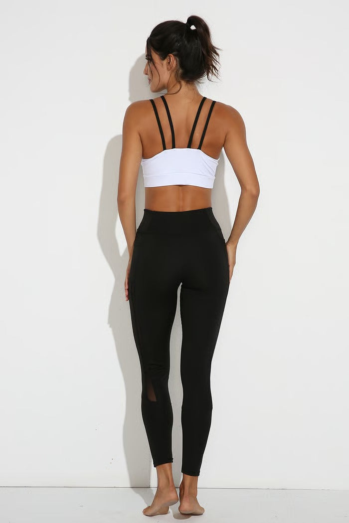 BREEHER Fake Two Piece Sports Bras