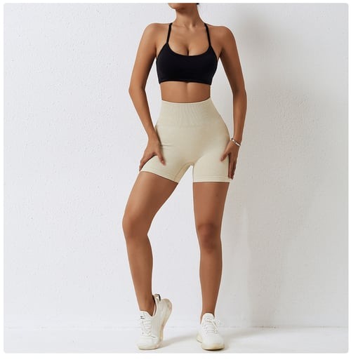 BREEHER Women High Waist Hip Lift Quick Dry Shorts
