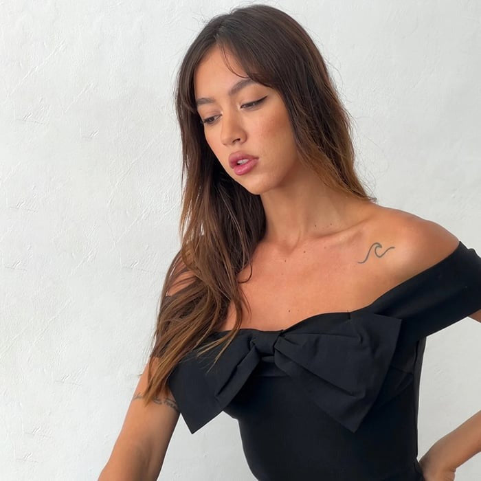 Sexy Bow One Shoulder Cropped Top