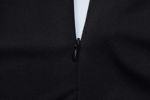 Sexy Hollow Zipper lLong Sleeve Half Turtleneck Jumpsuit