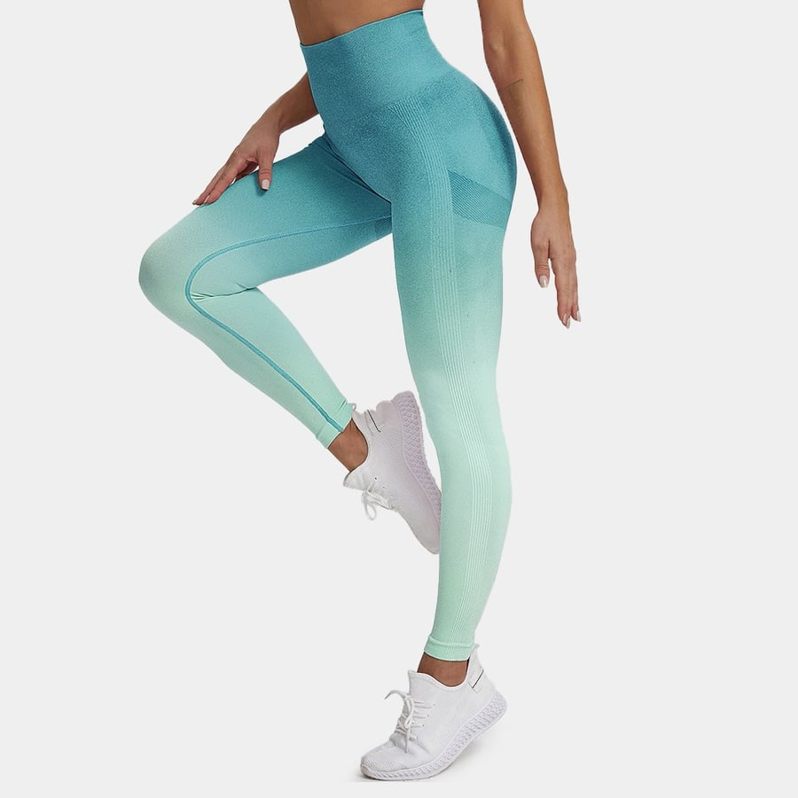 BREEHER Gradient Color Hip Lifting Leggings