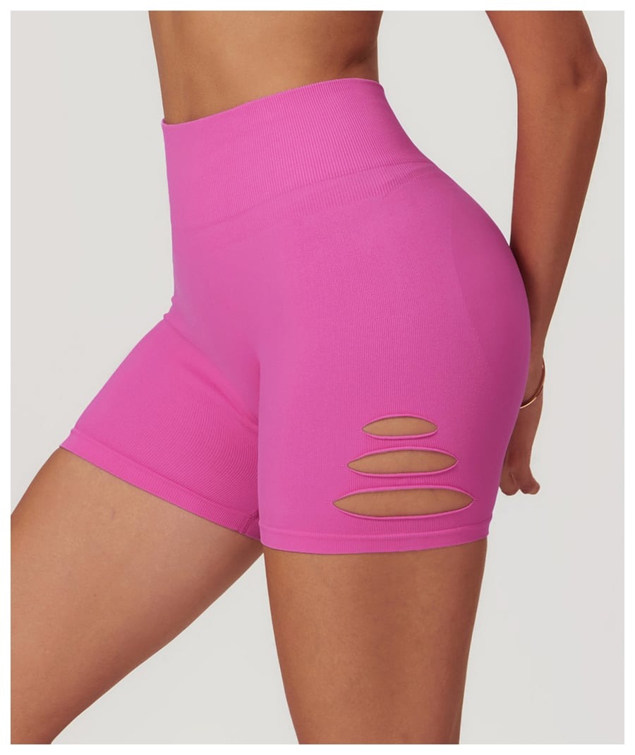 BREEHER Ripped Shape High Waist Hip Lifting Shorts