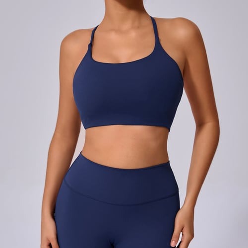 BREEHER Cross Straps Quick Drying Sports Bras