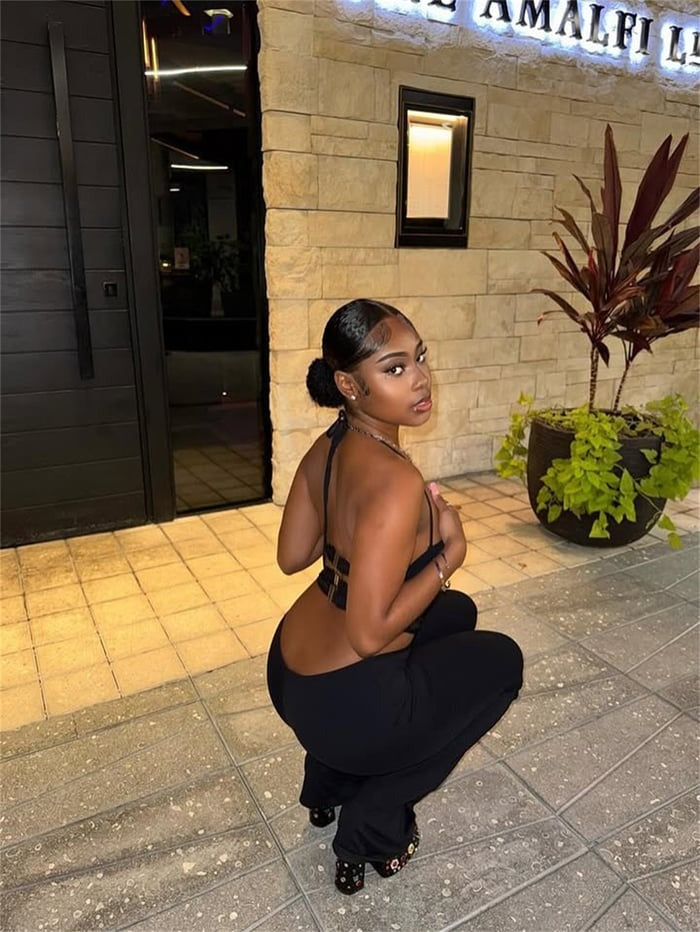 Sexy Black Hollowout Jumpsuit