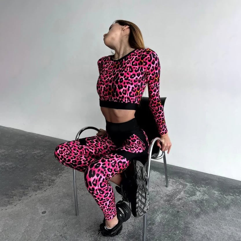 BREEHER Female Leopard Pattern Hip Lift