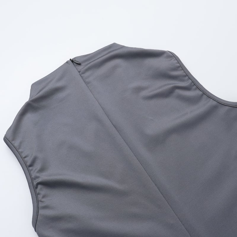 Sleeveless Zipper Hip-Lift Flare Jumpsuit