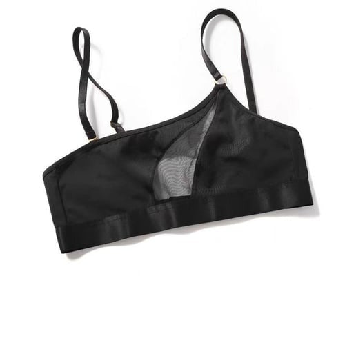 Female Sexy Mesh Splice Sports Bras Set