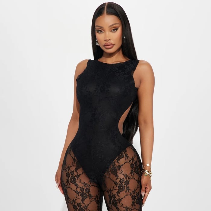 Sexy Lace Mesh Jumpsuit
