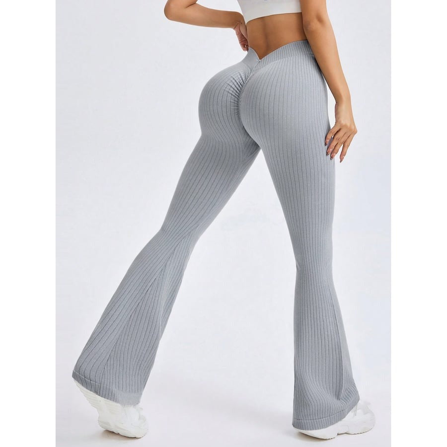 Female Ribbed Hip Lifting Leggings