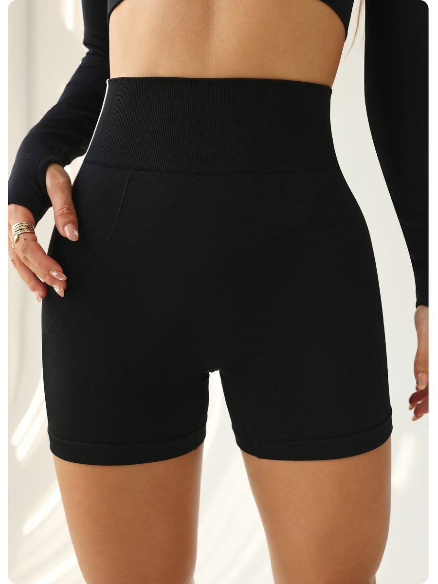 Contrasting Color Lines Sports Shorts