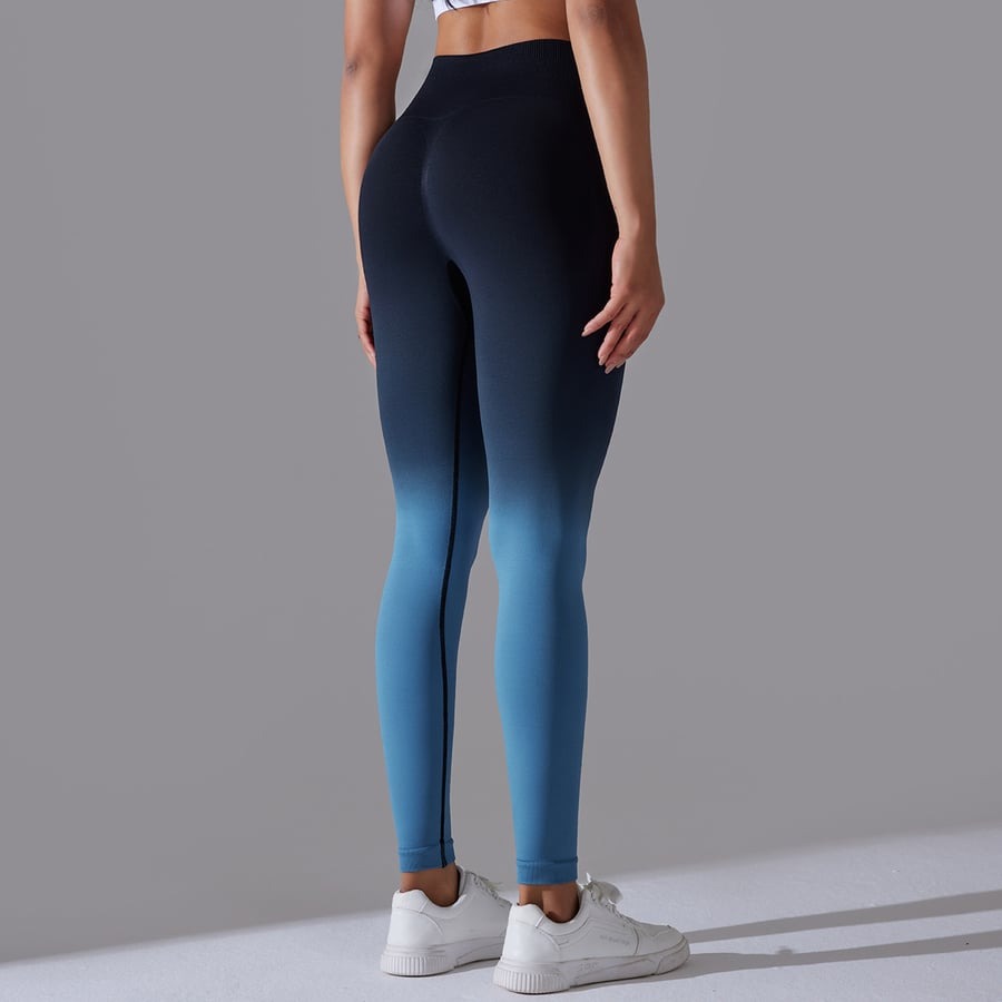 Gradient Color Quick Drying Hip Lifting Leggings