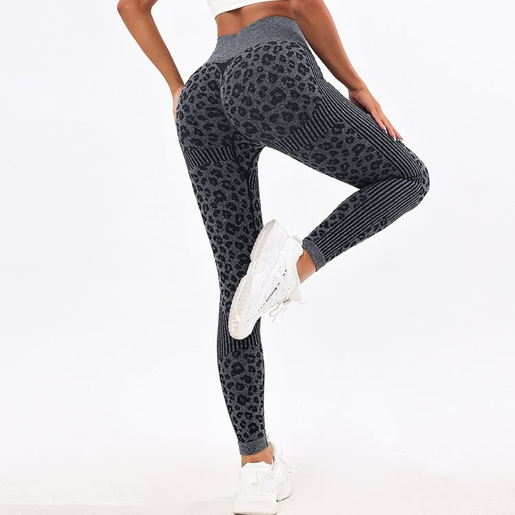 BREEHER Leopard High Waist Hip Lifting Leggings