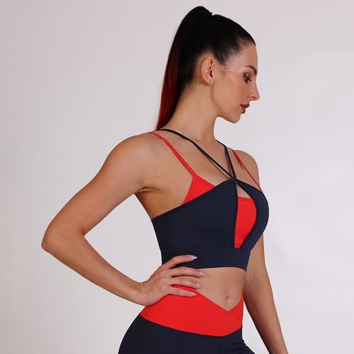 Fake Two Piece Sports Bras