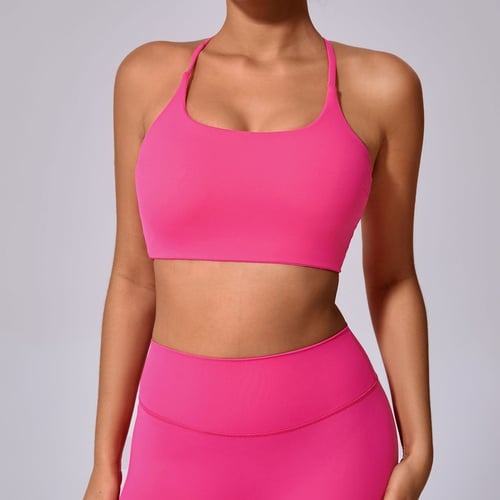 BREEHER Cross Straps Quick Drying Sports Bras