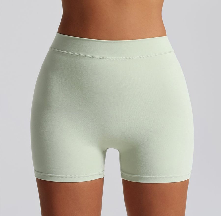 Back V High Waist Hip Lifting Yoga Shorts