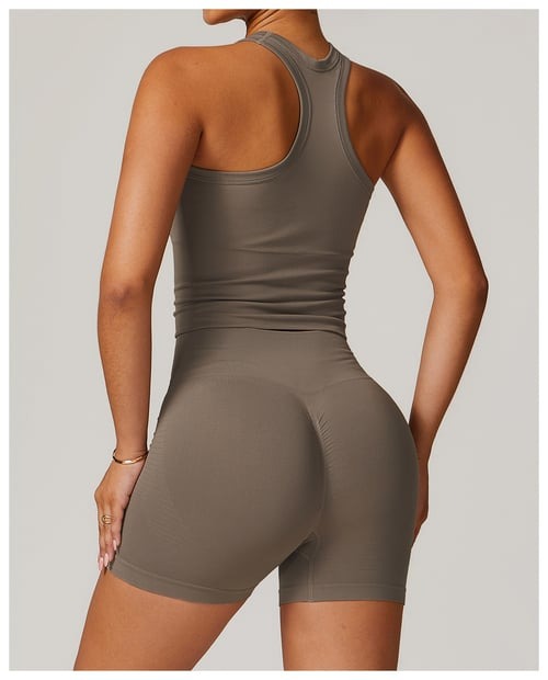 BREEHER Tank Top Ribbed Seamless Sports Bras
