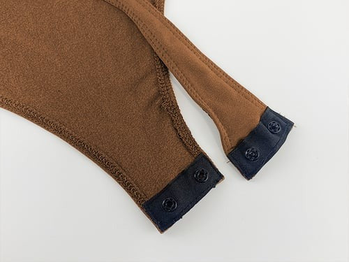 BREEHER Fleece Lined Long Sleeves Elasticity Bodysuits