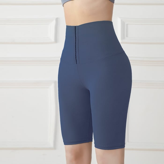 BREEHER Buckle Waist Girdle Highly Elastic Tight Shorts