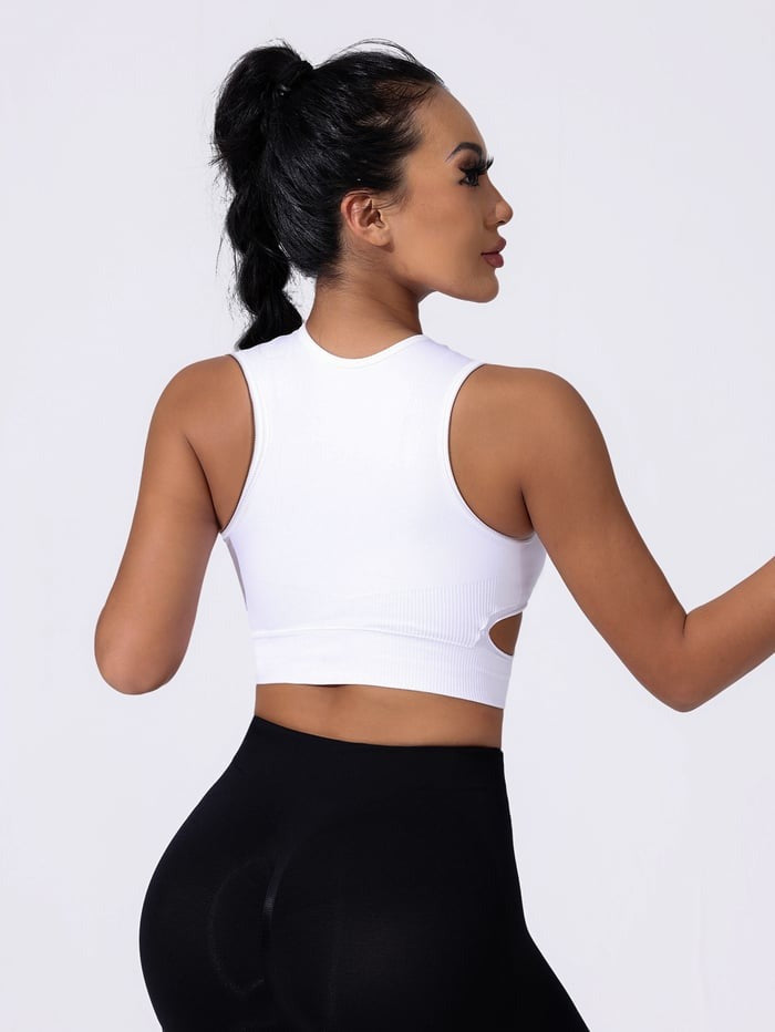 Female Sexy Hollow Sports Bras With Removable Chest Pads