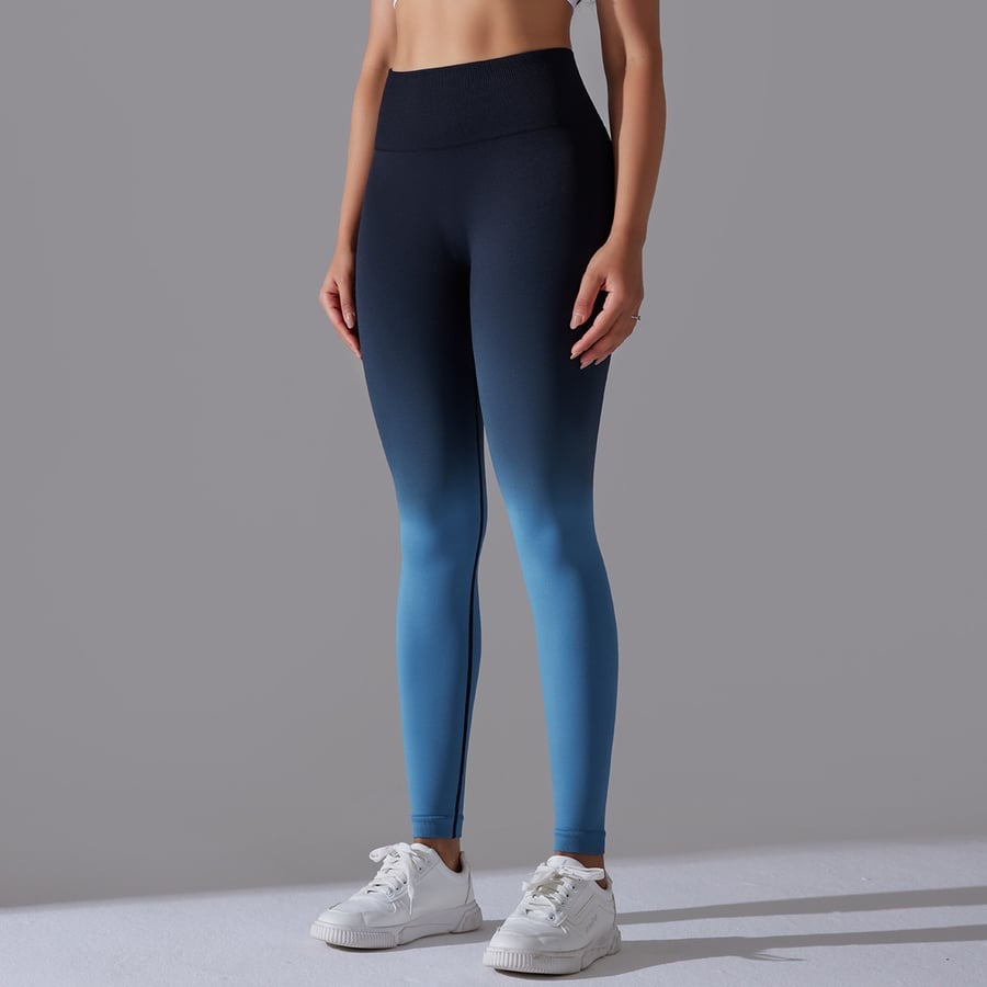 Gradient Color Quick Drying Hip Lifting Leggings