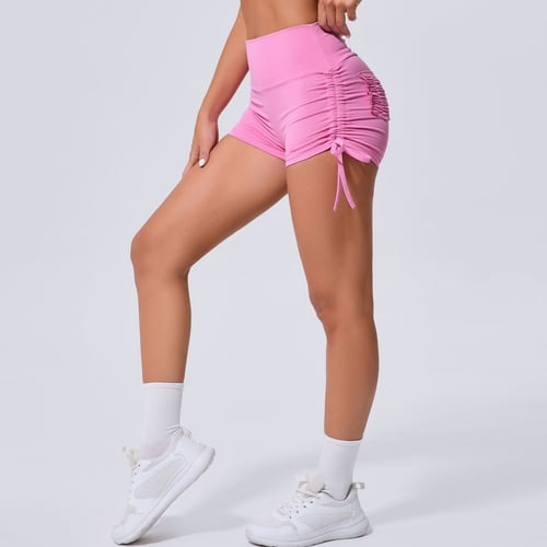 BREEHER Ruched Pocket Highly Elastic Shorts