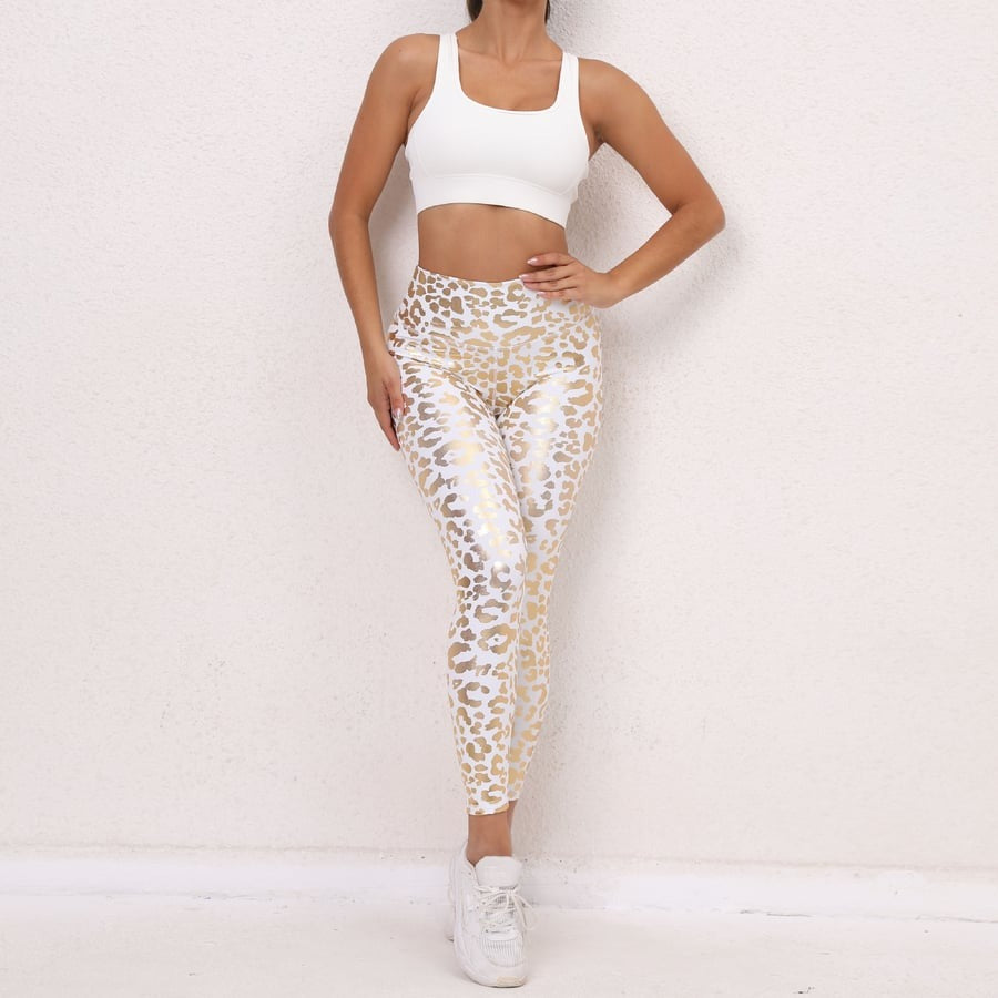 BREEHER High Waisted Printed Butt Lifting Leggings