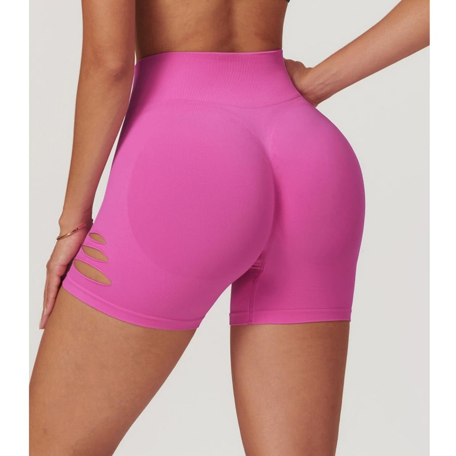 BREEHER Ripped Shape High Waist Hip Lifting Shorts