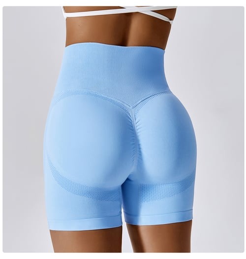 BREEHER Women High Waist Hip Lift Quick Dry Shorts