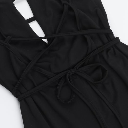 Sexy Deep V Neck Backless Jumpsuit