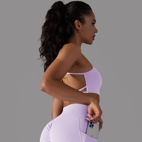 BREEHER Sexy Backless Strappy Sports Bras