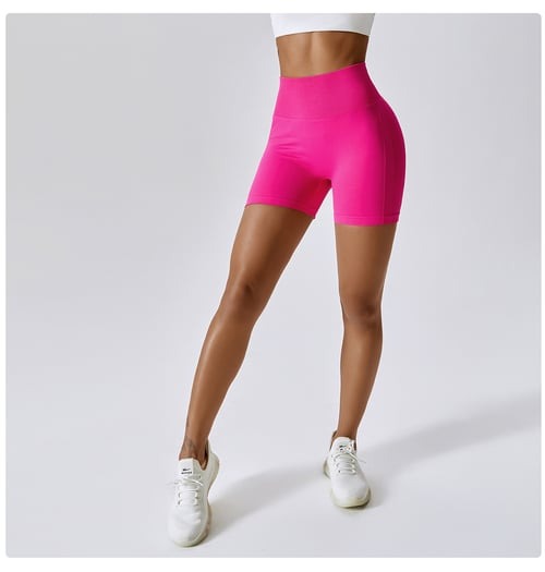 BREEHER Women High Waist Hip Lift Quick Dry Shorts