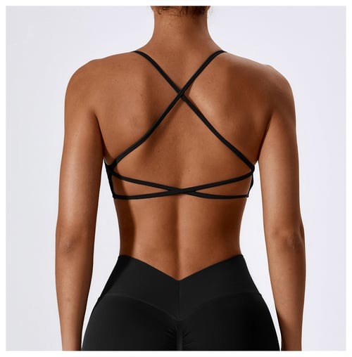 BREEHER Cross Straps Seamless Quick Drying Sports Bras